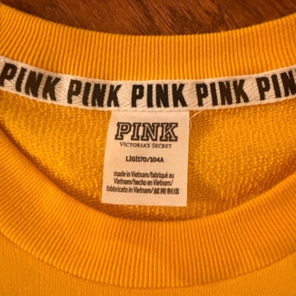 Pink women’s crop sweatshirt size Large - Picture 4 of 8